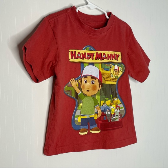 Y2K Disney Store Kids Handy Manny Tee Cotton Crewneck Size 2T/3T ✔️Flaws - Picture 2 of 11